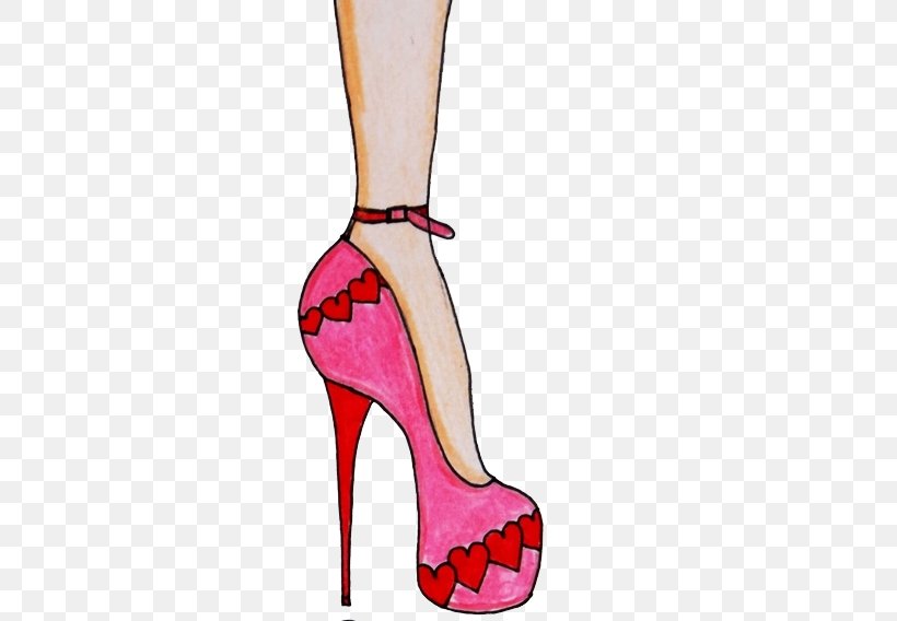 High-heeled Footwear Gratis Clip Art, PNG, 500x568px, Watercolor, Cartoon, Flower, Frame, Heart Download Free