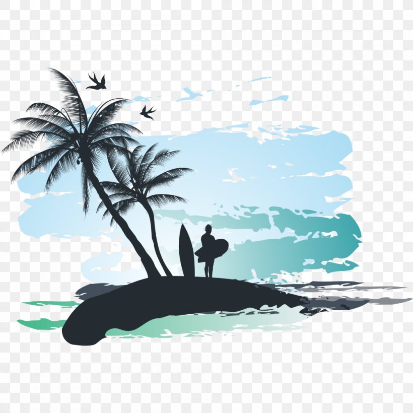 Palm Beach Stock Illustration Clip Art, PNG, 1000x1000px, Palm Beach, Arecaceae, Beach, Beach House, Brand Download Free