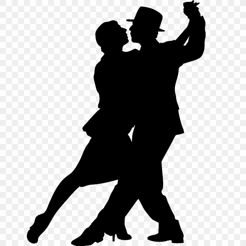 Ballroom Dance Tango Silhouette, PNG, 1200x1200px, Watercolor, Cartoon, Flower, Frame, Heart Download Free