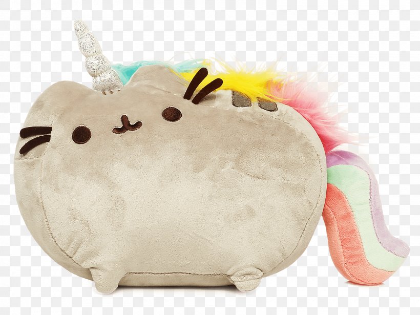 Cat Pusheen Stuffed Animals & Cuddly Toys Horse, PNG, 1600x1200px, Watercolor, Cartoon, Flower, Frame, Heart Download Free