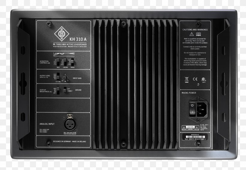 Subwoofer Neumann KH 310 A Studio Monitor Loudspeaker Enclosure, PNG, 1000x694px, Subwoofer, Acoustics, Amplifier, Audio, Audio Equipment Download Free