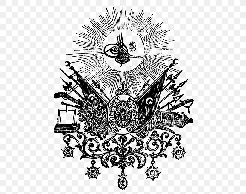 Coat Of Arms Of The Ottoman Empire Freemasonry Symbol, PNG, 500x647px, Ottoman Empire, Abdul Hamid Ii, Art, Black And White, Coat Of Arms Download Free