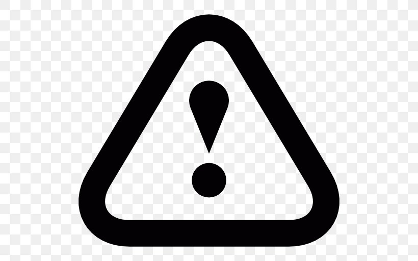 Warning Sign Clip Art, PNG, 512x512px, Warning Sign, Area, Black And White, Royaltyfree, Sign Download Free