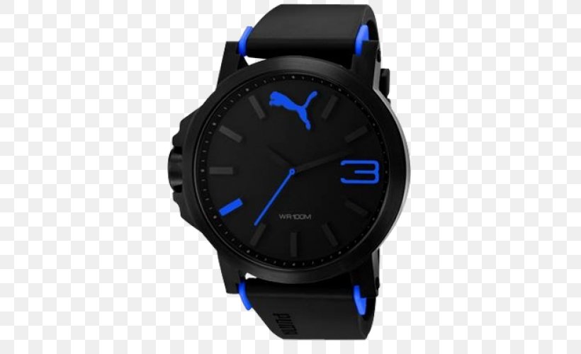 puma blue analog watch