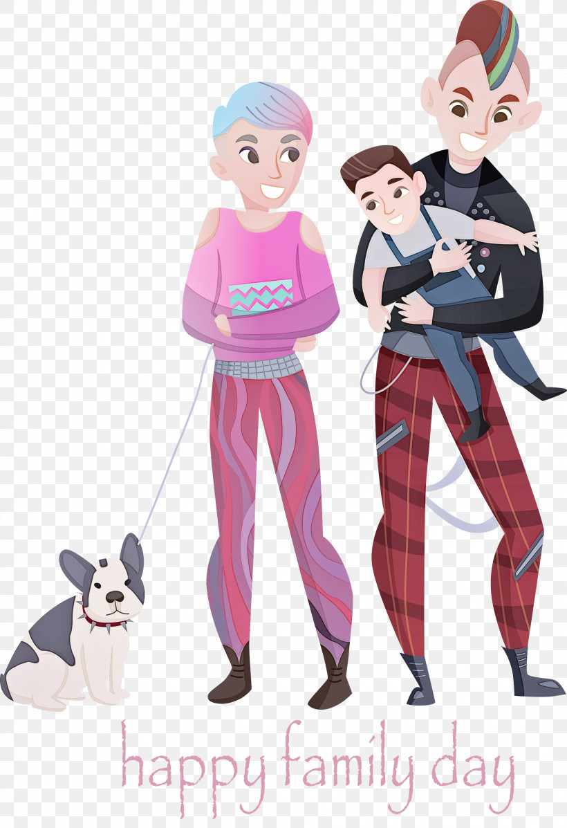 Family Day, PNG, 2055x3000px, Family Day, Animation, Boston Terrier, Cartoon, Style Download Free