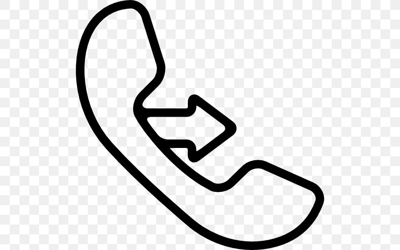Symbol Telephone Mobile Phones Arrow, PNG, 512x512px, Symbol, Area, Black And White, Mobile Phones, Ringing Download Free