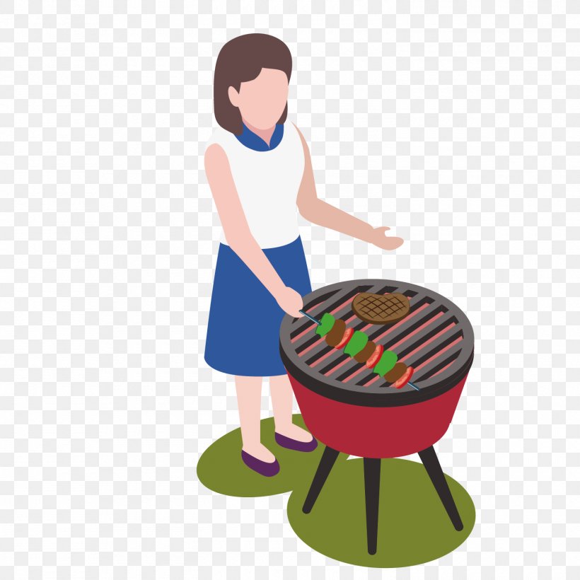Barbecue Illustration, PNG, 1500x1500px, Barbecue, Child, Cuisine, Designer, Food Download Free