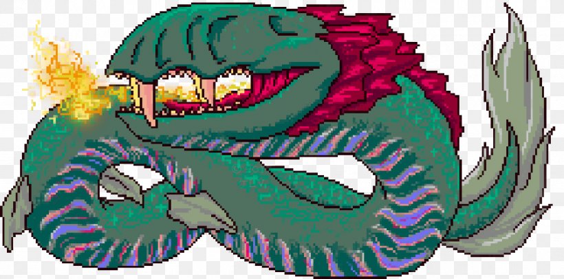 Dragon Pixel Art, PNG, 900x446px, Earthbound, Animation, Cartoon, Dragon, Fan Art Download Free