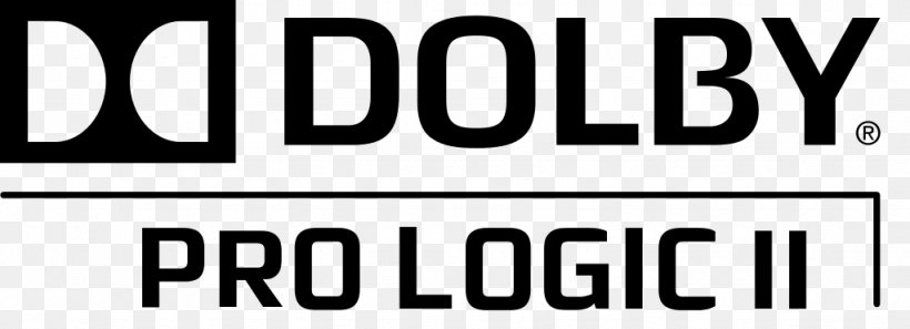 Logo Dolby Digital Dolby Surround Pro Logic II Dolby Pro Logic, PNG, 1024x371px, Logo, Black And White, Brand, Dolby Digital, Dolby Laboratories Download Free