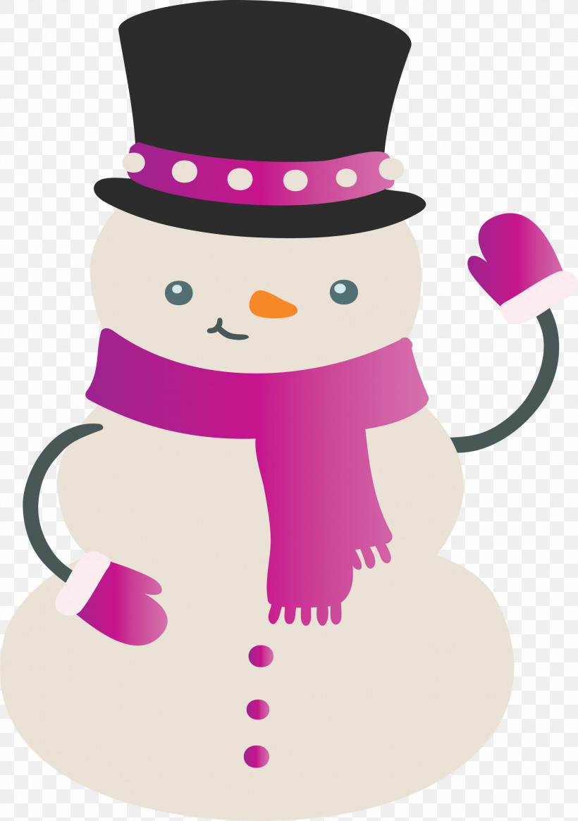 Snowman Winter Christmas, PNG, 2110x3000px, Snowman, Christmas, Purple, Winter Download Free