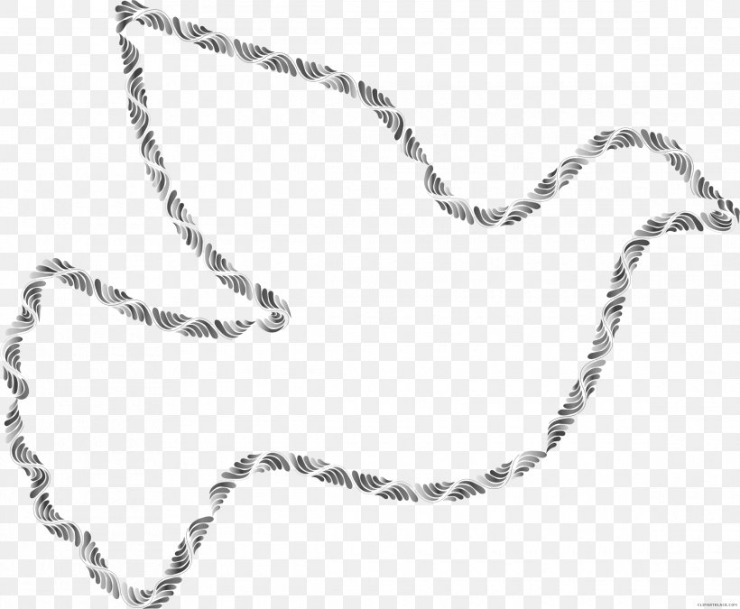Clip Art Doves As Symbols Image, PNG, 2330x1918px, Doves As Symbols, Black And White, Body Jewelry, Chain, Drawing Download Free