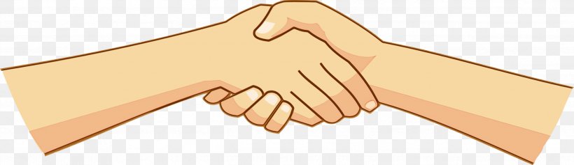 Handshake, PNG, 2594x750px, Watercolor, Finger, Gesture, Hand, Handshake Download Free