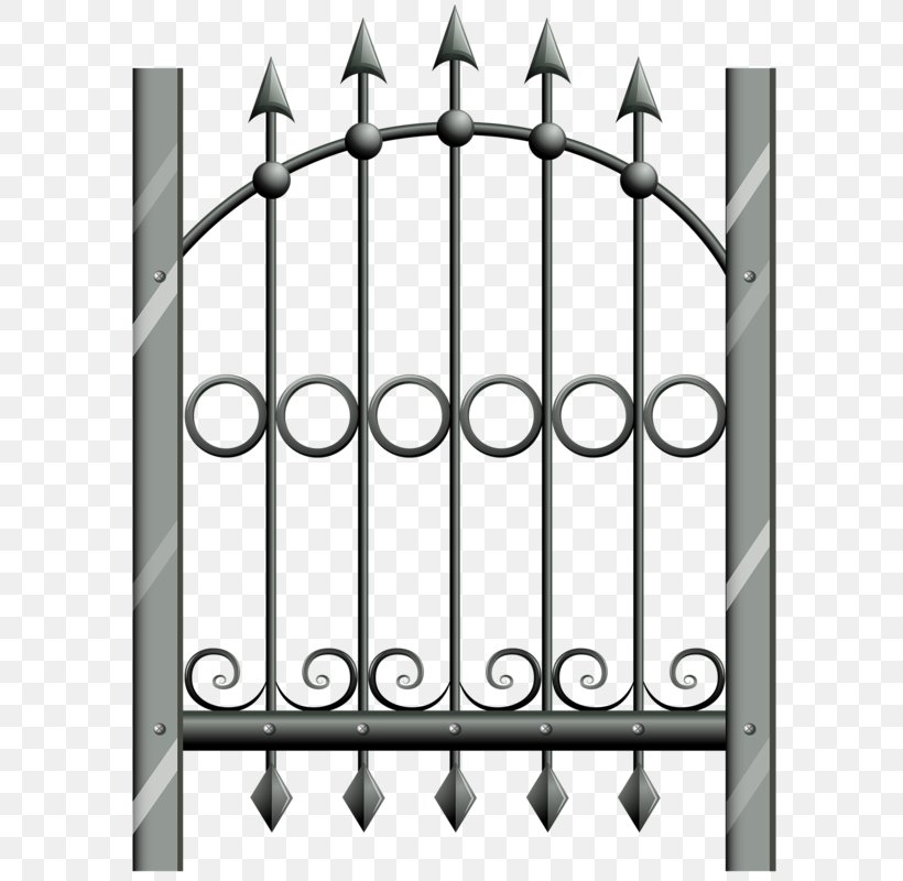 Fancy Wrought Iron Gate Fence Clipart Digital Download SVG PNG JPG PDF Cut  Files
