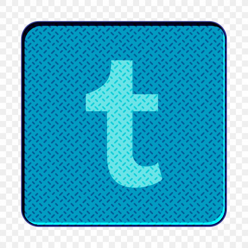 Tumblr Icon, PNG, 1196x1196px, Tumblr Icon, Aqua, Blue, Cross, Electric Blue Download Free