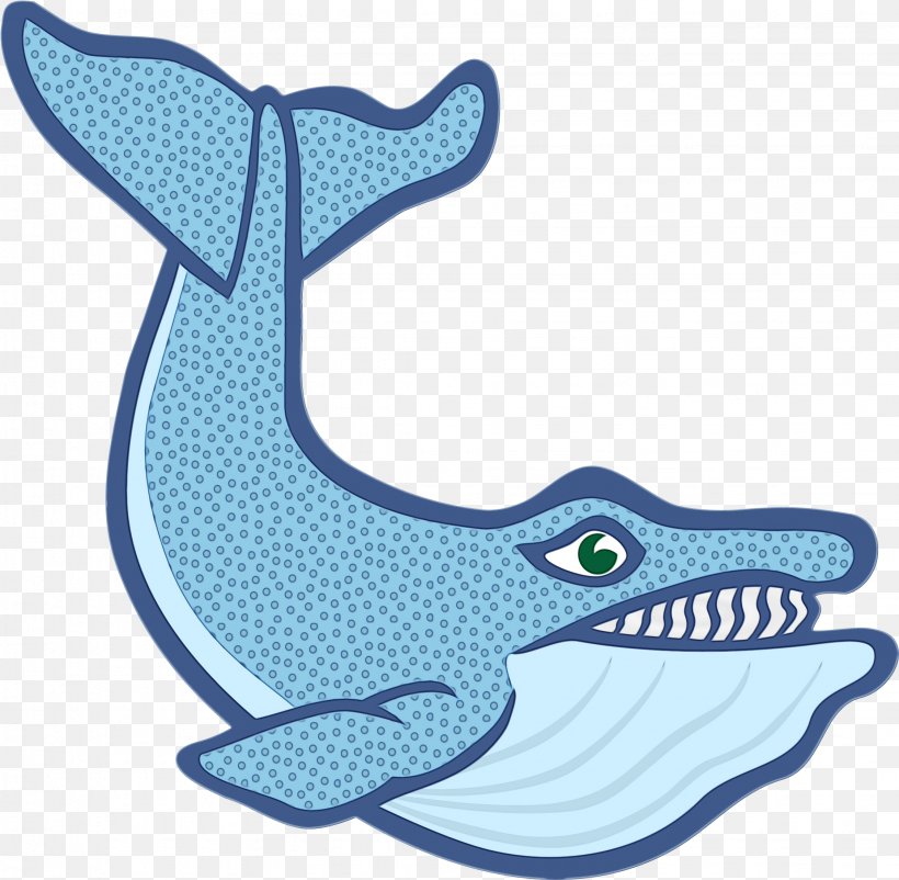 Aqua Cartoon Cetacea Marine Mammal Blue Whale, PNG, 2249x2201px, Watercolor, Animal Figure, Aqua, Blue Whale, Cartoon Download Free