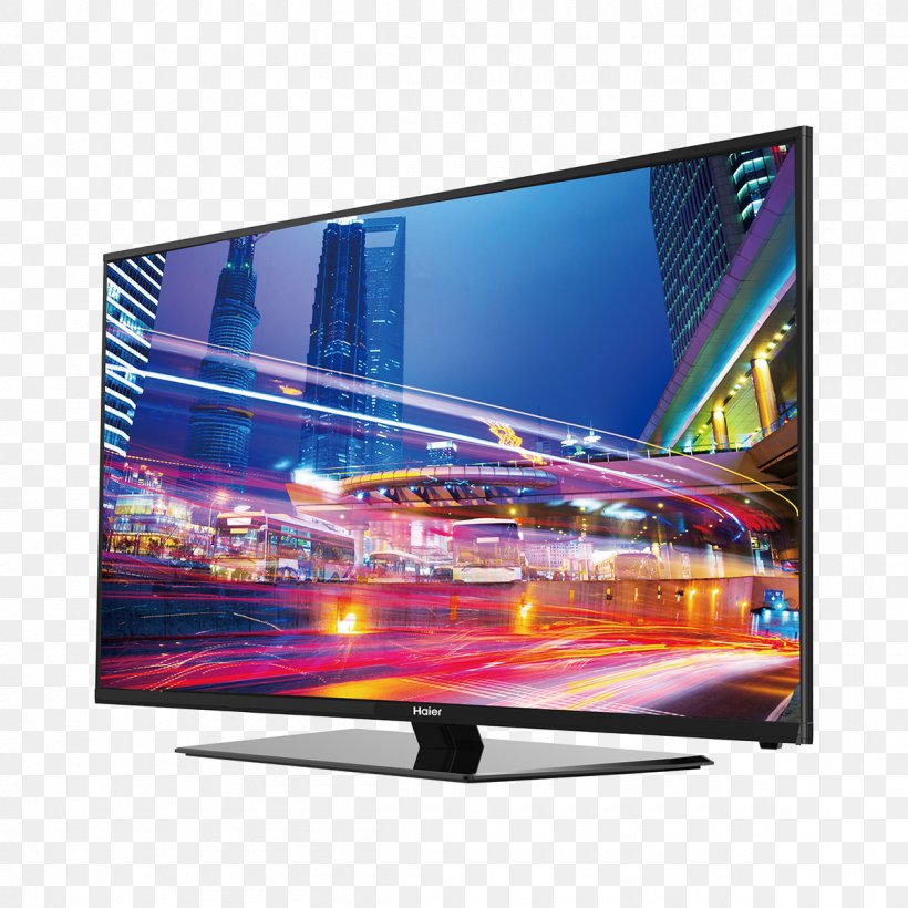 High-definition Television Haier LED-backlit LCD HD Ready Smart TV, PNG, 1200x1200px, 4k Resolution, Highdefinition Television, Computer Monitor, Display Advertising, Display Device Download Free