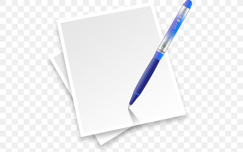 Paper Pen Application Software Icon, PNG, 512x512px, Paper, Android, Application Software, Blue, Brand Download Free