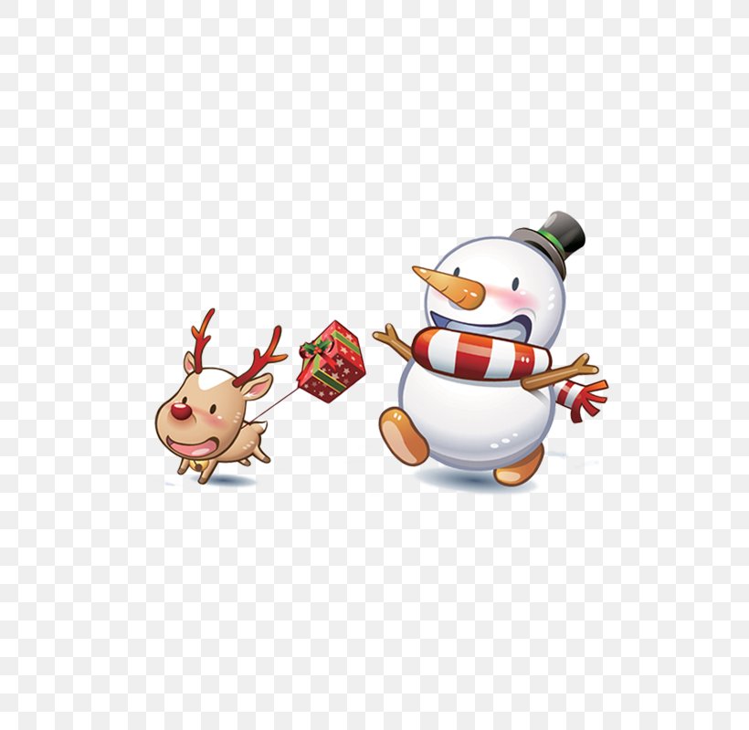 Snowman And Reindeer, PNG, 800x800px, Snowman, Christmas Ornament, Computer Graphics, Fictional Character, Material Download Free