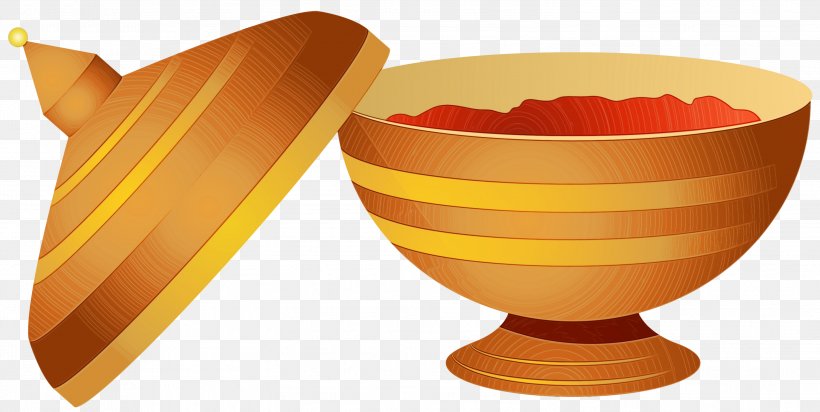 Orange, PNG, 2999x1507px, Watercolor, Bowl, Cup, Egg Cup, Mixing Bowl Download Free