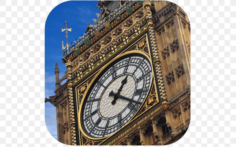 Big Ben Palace Of Westminster Clock Tower Landmark, PNG, 512x512px, Big Ben, Clock, Clock Tower, Facade, Gothic Architecture Download Free