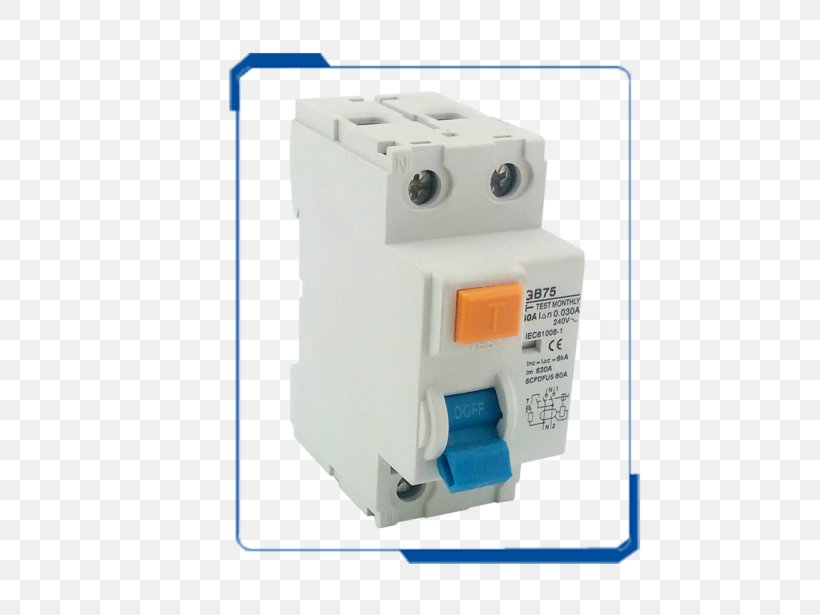 Earth Leakage Circuit Breaker Residual-current Device Electricity Electric Current, PNG, 600x615px, Circuit Breaker, Aardlekautomaat, Alternating Current, Circuit Component, Earth Leakage Circuit Breaker Download Free