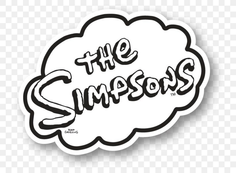 Logo Homer Simpson Lisa Simpson Brand Font, PNG, 753x600px, Logo, Area, Black And White, Brand, Calligraphy Download Free