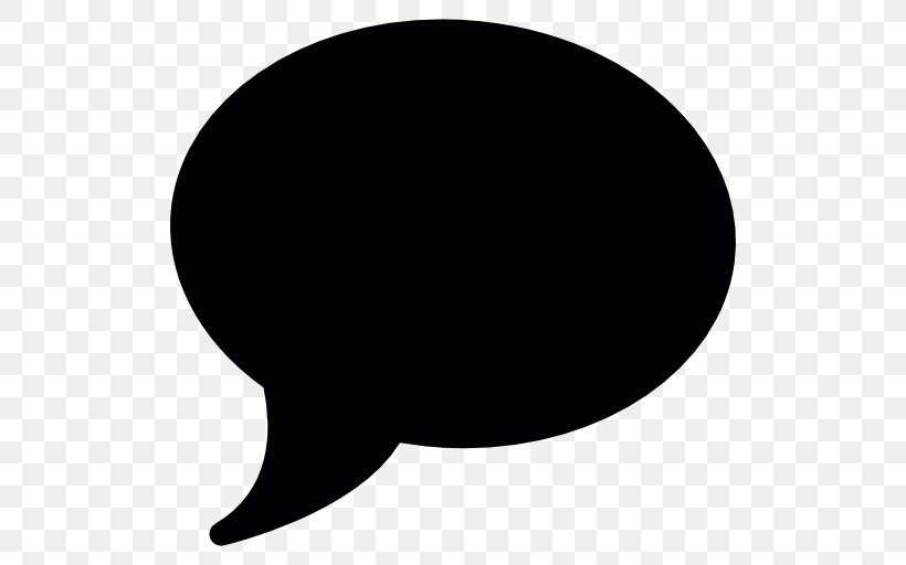 Speech Balloon Online Chat Font, PNG, 512x512px, Speech Balloon, Black, Black And White, Computer Software, Crescent Download Free