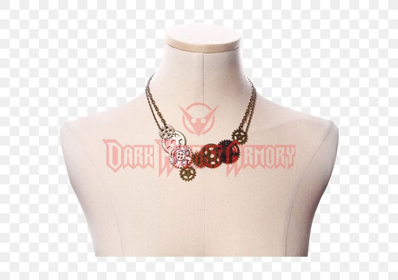 Earring Steampunk Necklace Victorian Era Punk Subculture, PNG, 577x577px, Earring, Bead, Bijou, Bracelet, Chain Download Free