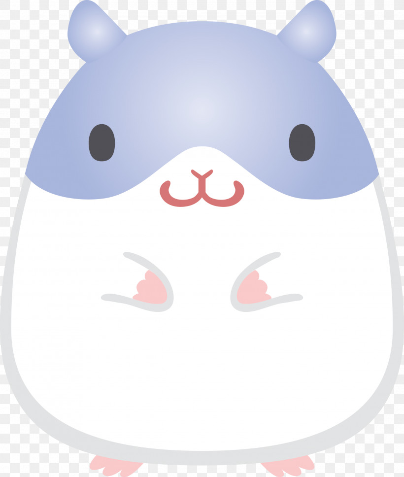 Hamster, PNG, 2540x3000px, White, Cartoon, Hamster, Nose, Smile Download Free