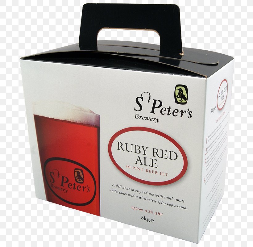 Beer Irish Red Ale St. Peter's Brewery St Peters, PNG, 800x800px, Beer, Ale, Beer Brewing Grains Malts, Box, Brewery Download Free
