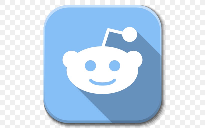 Blue Area Smiley Sky, PNG, 512x512px, Reddit, Android, Area, Blue, Icon Design Download Free