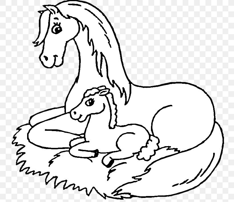 Foal Coloring Book Pony Mustang Colouring Pages, PNG, 750x709px, Watercolor, Cartoon, Flower, Frame, Heart Download Free