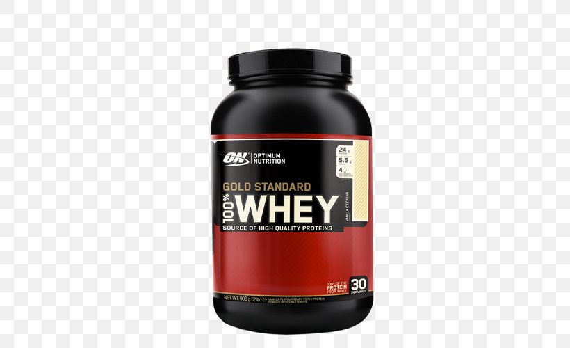 Optimum Nutrition Gold Standard 100% Whey Whey Protein Isolate, PNG, 500x500px, Whey Protein, Bodybuilding Supplement, Brand, Dietary Supplement, Ingredient Download Free
