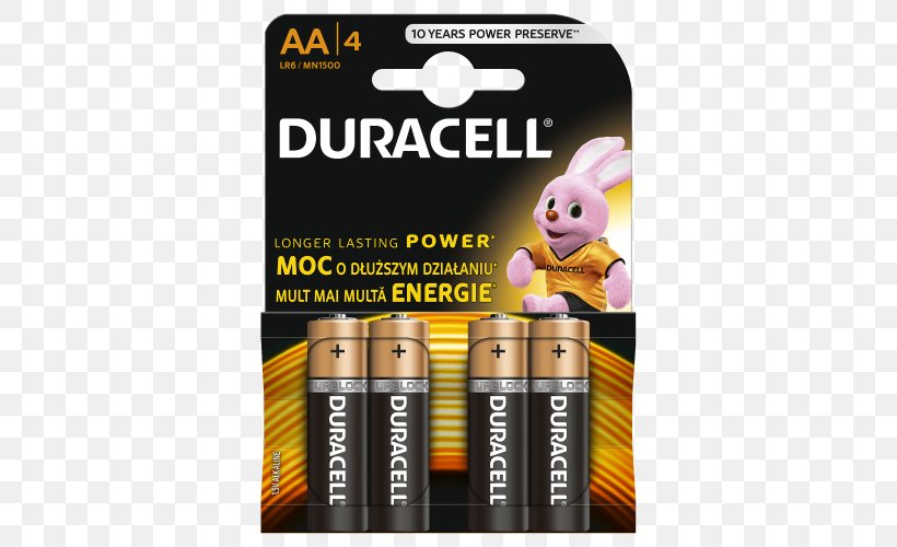 Duracell AAA Battery Alkaline Battery Electric Battery, PNG, 500x500px, Duracell, Aa Battery, Aaa Battery, Alkaline Battery, Battery Download Free