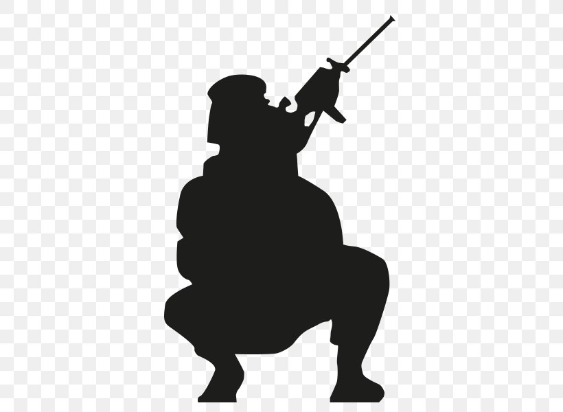 Silhouette Soldier Clip Art Character Fiction, PNG, 450x600px, Silhouette, Character, Fiction, Gun, Paintball Download Free