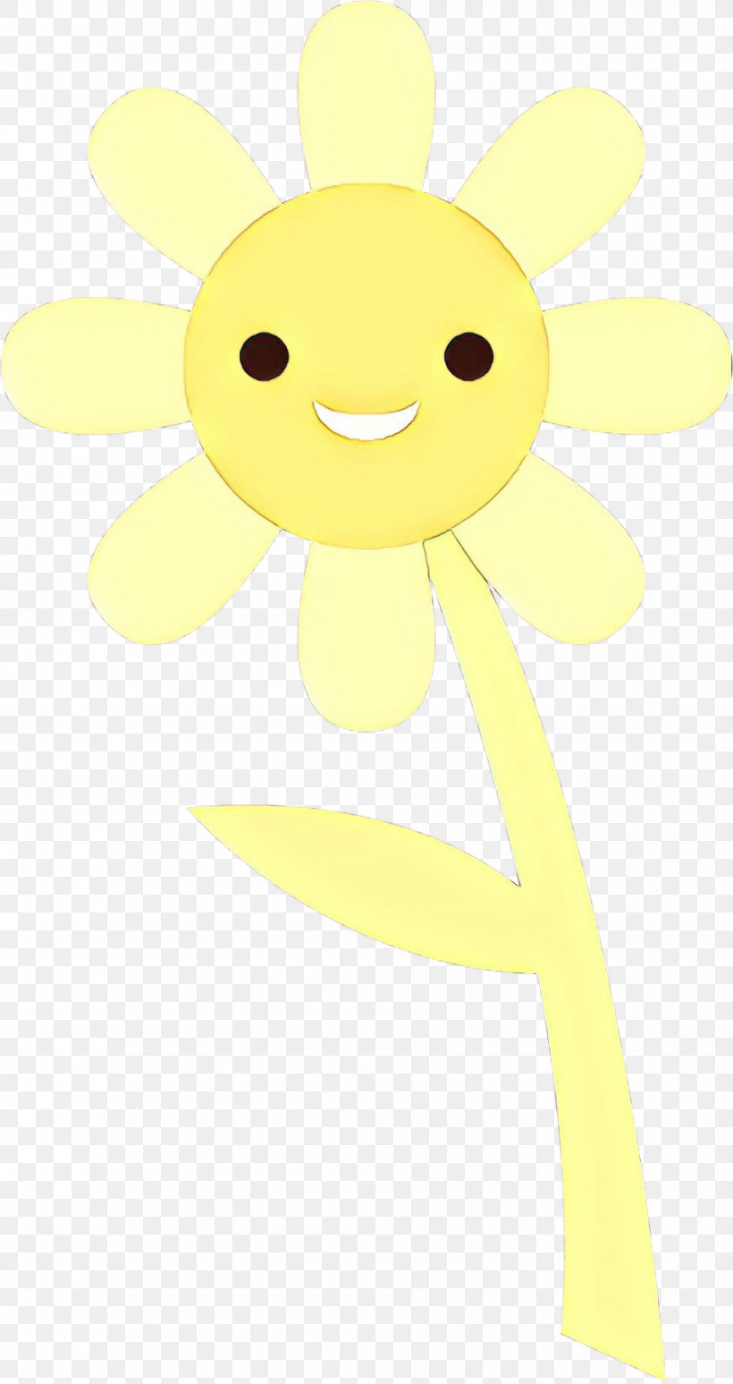 Sunflower, PNG, 900x1699px, Yellow, Cartoon, Flower, Happy, Plant Download Free
