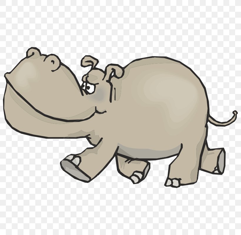 Hippopotamus Flashcard English Learning Clip Art, PNG, 800x800px, Hippopotamus, Acm Transactions On The Web, African Elephant, Animal, Animal Figure Download Free