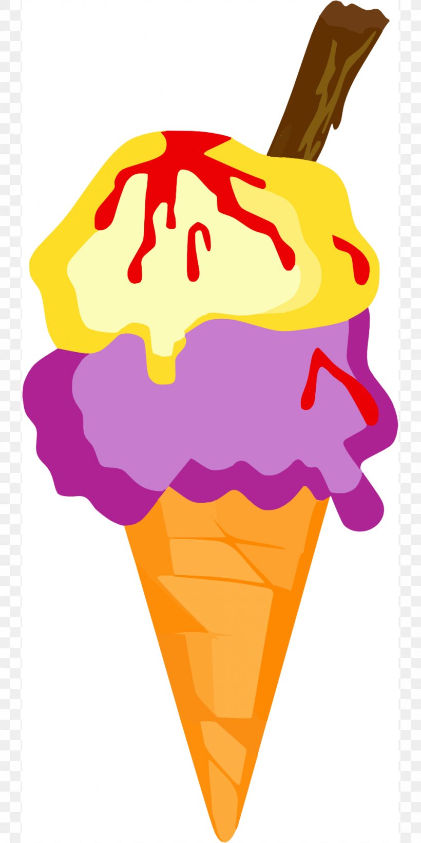Ice Cream Cones Drawing Clip Art, PNG, 960x1920px, Ice Cream Cones, Artwork, Cream, Drawing, Food Download Free