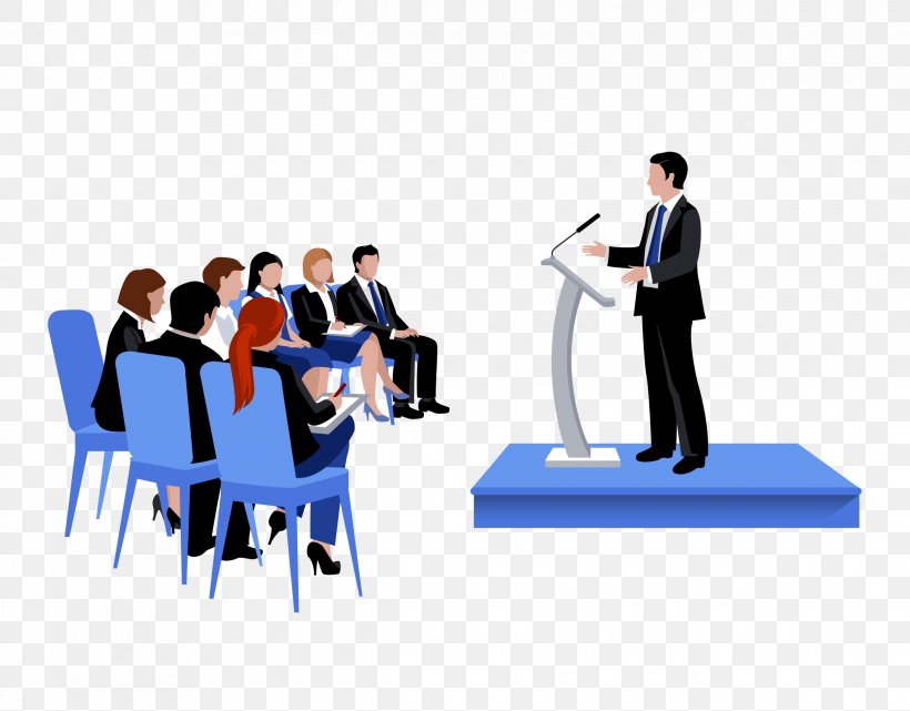 Vector Graphics Public Speaking Illustration Image, PNG, 2430x1902px, Public Speaking, Business, Businessperson, Collaboration, Communication Download Free