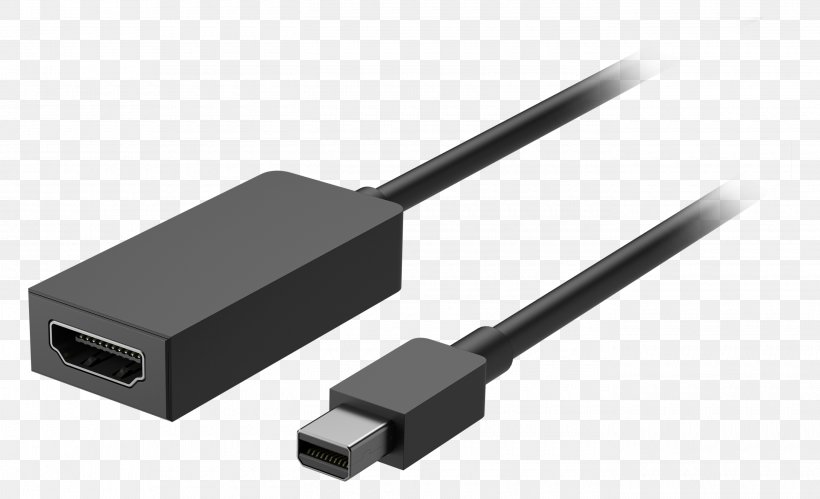 Surface Pro 3 Mini DisplayPort Adapter, PNG, 2740x1669px, Surface Pro 3, Adapter, Cable, Computer, Computer Monitors Download Free