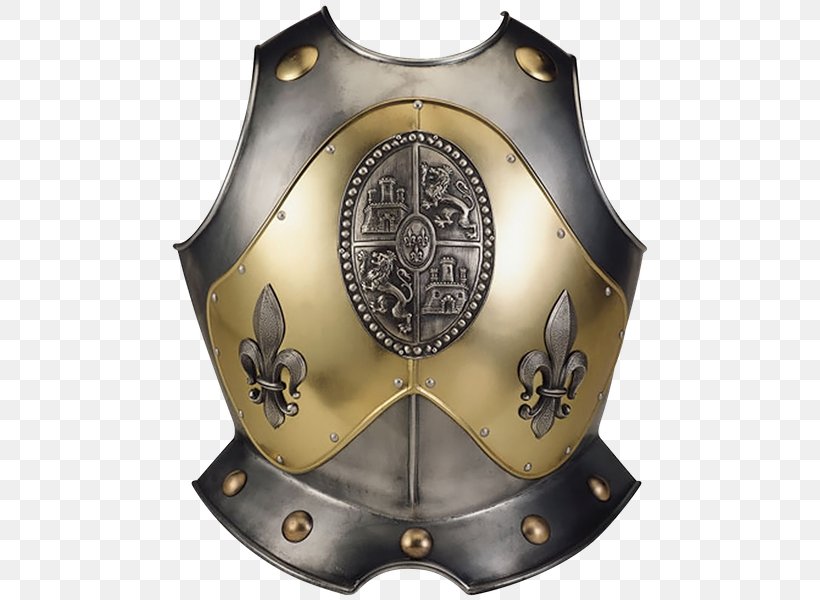 Toledo Breastplate Armour Cuirass Middle Ages, PNG, 500x600px, Toledo, Armor Of God, Armour, Body Armor, Breastplate Download Free