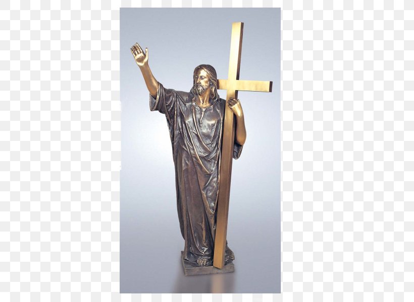 Crucifix Christ The Redeemer Sacred Heart Bronze Sculpture, PNG, 600x600px, Crucifix, Artifact, Bronze, Bronze Sculpture, Christ The King Download Free