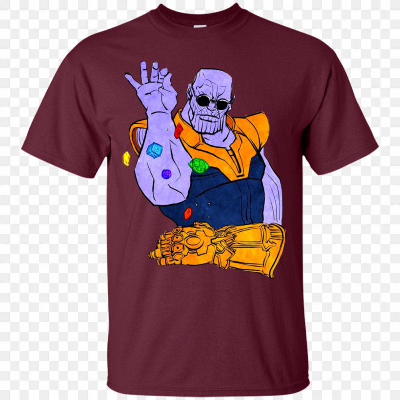 Thanos T-shirt Hoodie Drax The Destroyer Spider-Man, PNG, 1024x1024px, Thanos, Active Shirt, Avengers, Avengers Infinity War, Bluza Download Free