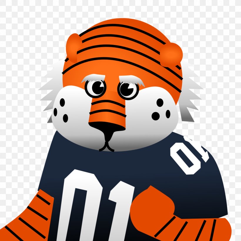 Aubie The Tiger Mascot Auburn Tigers Football, PNG, 1024x1024px, Aubie The Tiger, Auburn, Auburn Tigers, Auburn Tigers Football, Clemson Tigers Download Free
