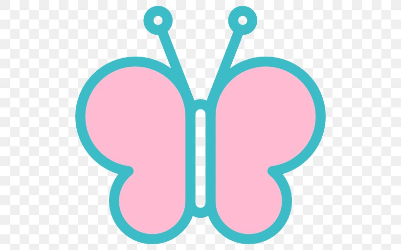 Butterfly Insect Icon, PNG, 512x512px, Butterfly, Animal, Aqua, Area, Icon Design Download Free