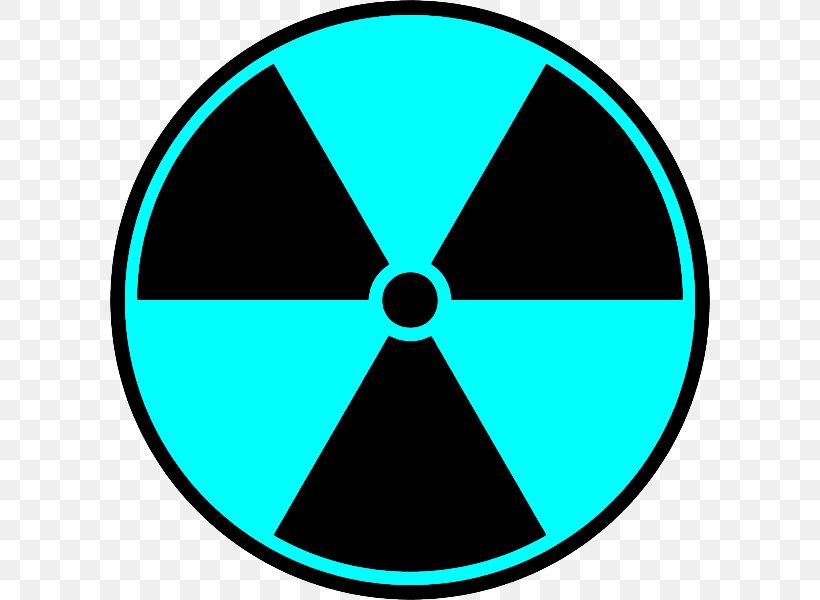 Radiation Symbol, PNG, 600x600px, Radioactive Decay, Aqua, Blue, Drawing, Electric Blue Download Free