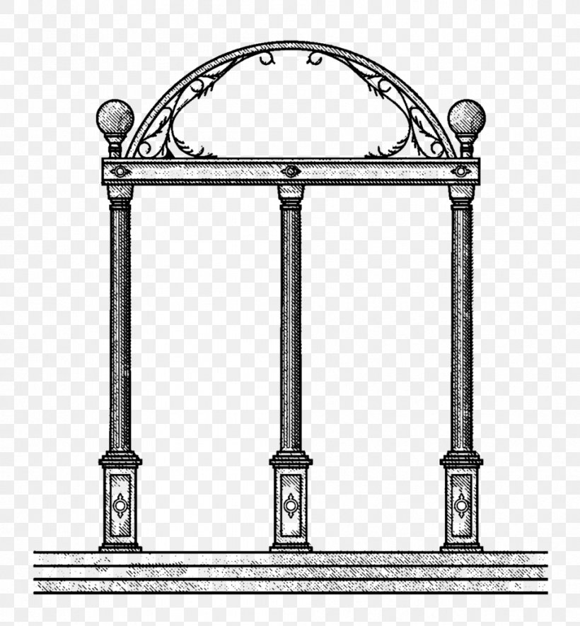 UGA Arch Drawing, PNG, 953x1030px, Uga Arch, Abraham Baldwin, Arch, Architecture, Black And White Download Free