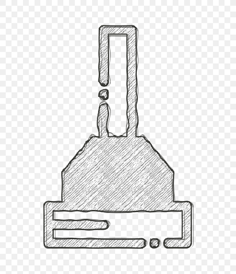 Bathroom Icon Plunger Icon Furniture And Household Icon, PNG, 638x950px, Bathroom Icon, Angle, Black And White, Furniture And Household Icon, Line Download Free