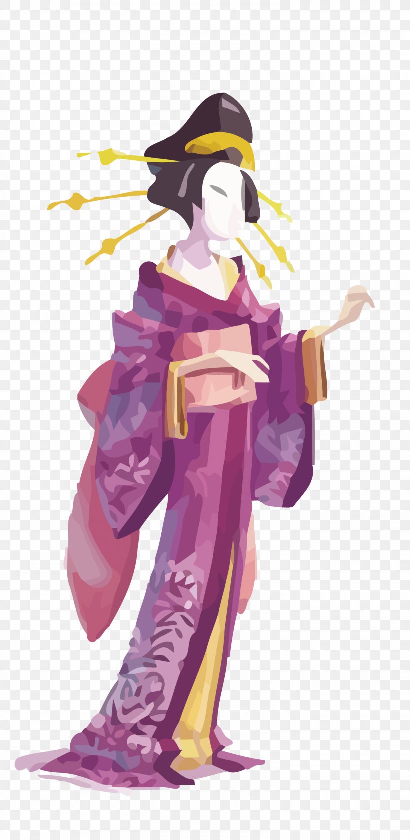 Japan Geisha Computer File, PNG, 1500x3073px, Japan, Art, Costume, Costume Design, Fictional Character Download Free