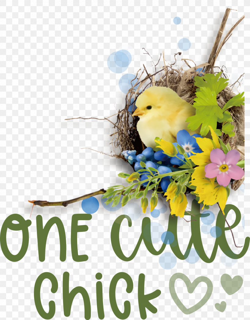 One Cute Chick Easter Day Happy Easter, PNG, 2346x3000px, Easter Day, Biology, Birds, Cut Flowers, Floral Design Download Free